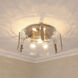 Aenon 3 Light 15 inch Pewter Flush Mount Ceiling Light